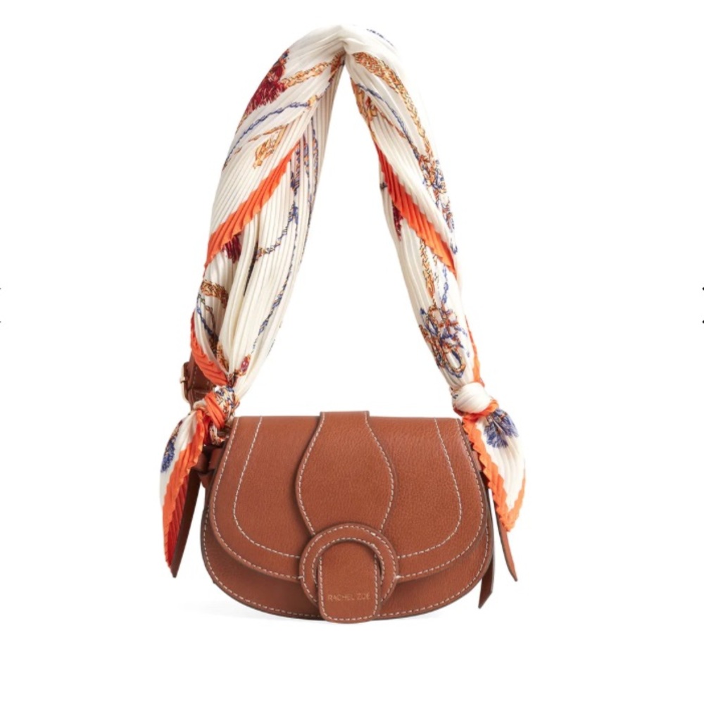Rachel Zoe Curateur NWT Edessi Crossbody and Belt Bag SADDLE Brown Purse Vegan